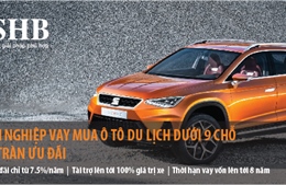 Vay mua ô tô du lịch dưới 9 chỗ lãi suất chỉ từ 7,5%